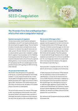 The Thrombin Time Test and Reptilase Test – what is their role in coagulation testing?