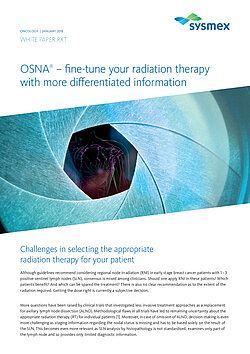 White Paper RXT: OSNA – fine-tune your radiation therapy with more differentiated information