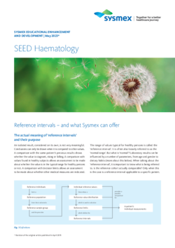 Sysmex_SEED_Reference ranges – and what Sysmex can offer