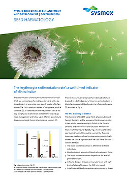 SEED: The ‘erythrocyte sedimentation rate’: a well-timed indicator of clinical value